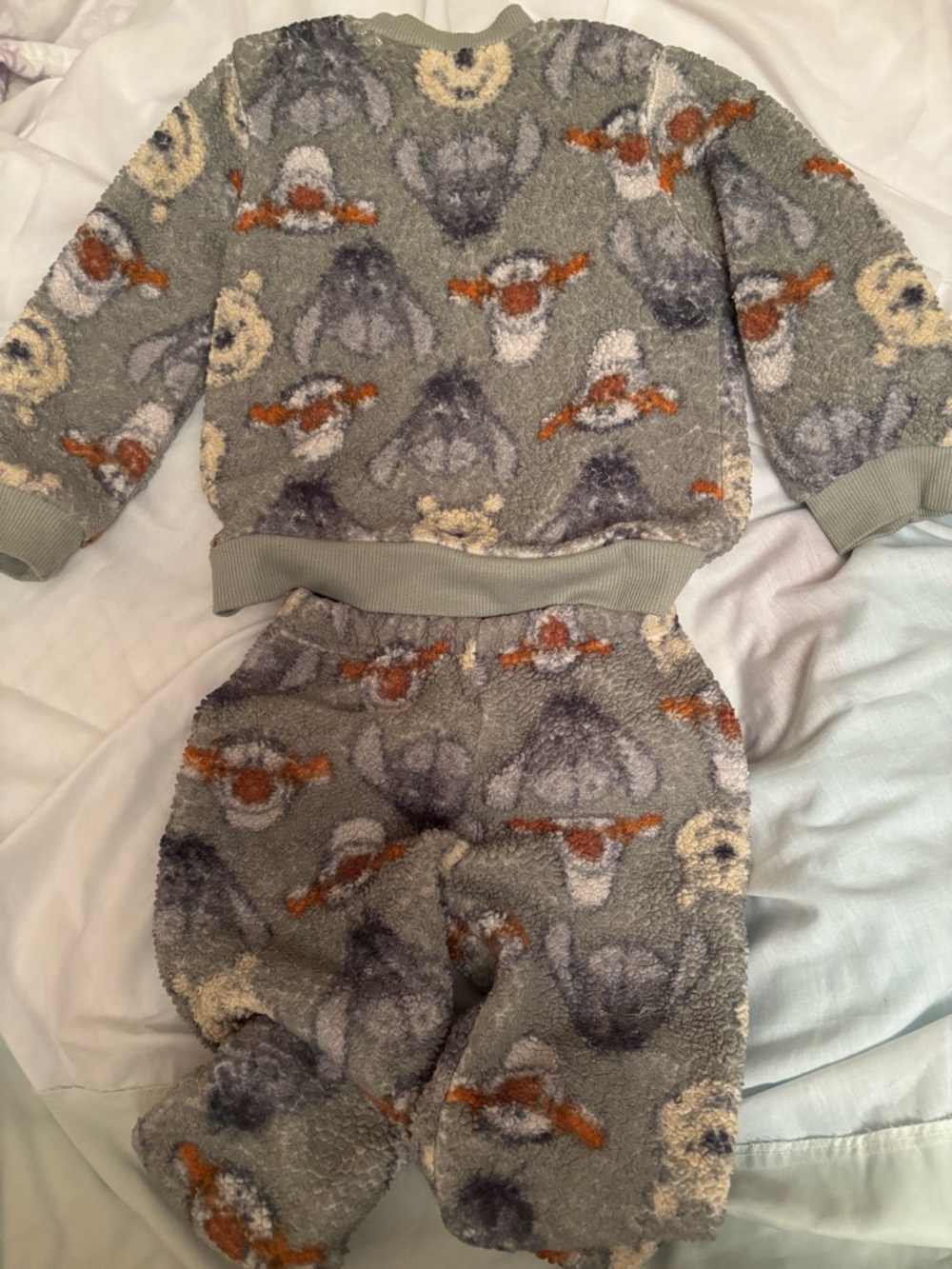 Disney Baby Pooh-Tigger-Eeyore plush sweat pants & sweat shirt set